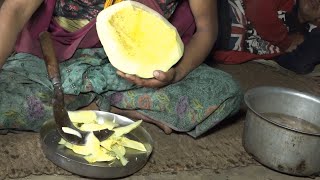 Myvillage official videos EP 453 || Cutting and cooking technology of pumpkin curry recipe