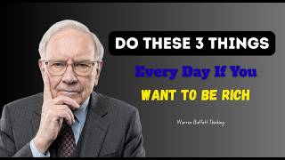 Do These 3 Things Every Day to Become Rich (Warren Buffett’s Secret)