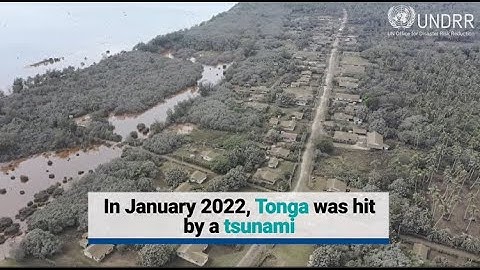 Tsunami in Tonga 2022