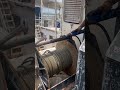Putting cable back onto the trawler roller #trawler #engineering