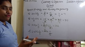 Part_2 Class-5 Mathematics Chapter-4 Fractions part-4