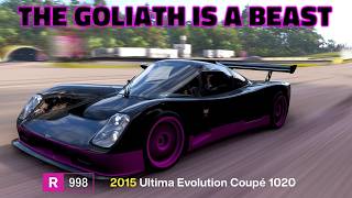 Forza Horizon 6 I ultima evolution coupé 1020 vs The goliath clean lap Extreme settings RT