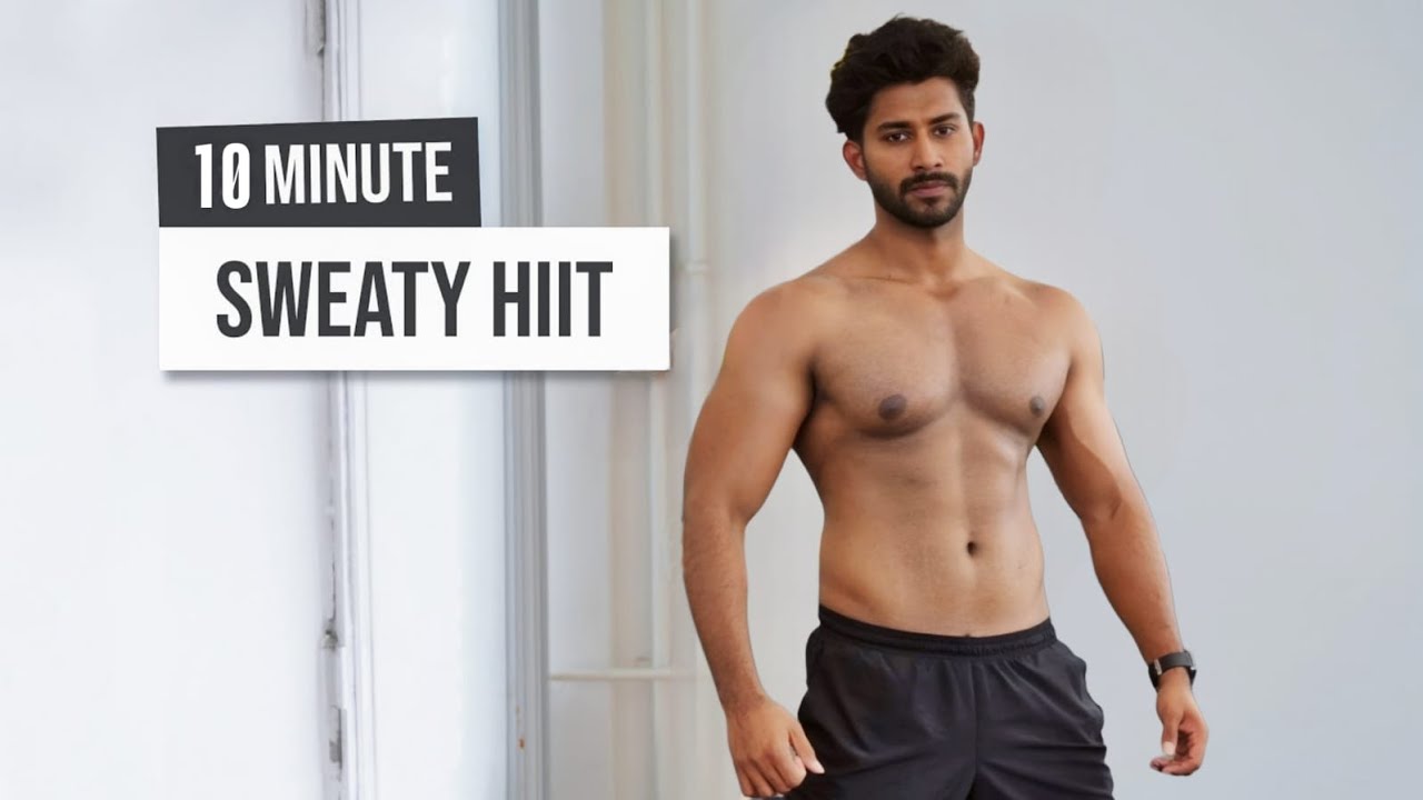 10 Minute Fat burning HIIT Workout at Home | No Equipment Needed - YouTube