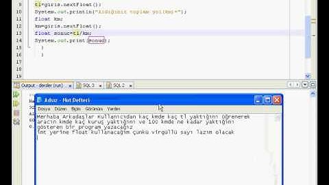 Java Araç Yakıt Hesaplama