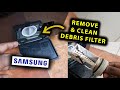 How To Remove &amp; Clean Debris Filter (Or Lint Filter) On Samsung Front Load Washing Machine!