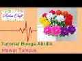 Turorial Bunga Mawar Jumbo Tumpuk Akrilik//How To Make Beaded Big Rose flower//DIY14