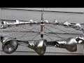 HOW TO: WindWheel. Cheap & easy yard art project with a bicycle wheel at home