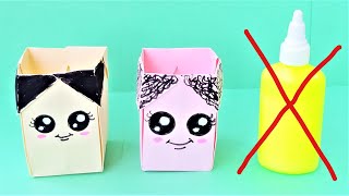 How to Make a Easy Paper Pen Holder . How to make a box/Easy Paper Crafts 777