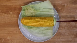 とうもろこしを電子レンジで蒸したい【今まででこの作り方が一番楽】