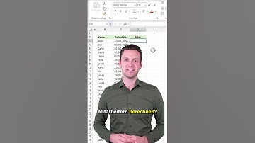 Das Alter in Excel berechnen ⚡️🚀 #excel #tipps #karriere #microsoft