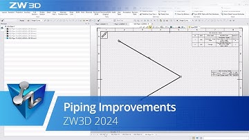 ZW3D 2024 Official - Piping Improvements