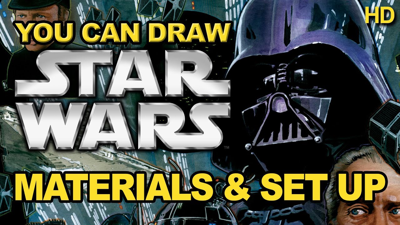 How to Draw STAR WARS 1: Materials and Set Up! - YouTube