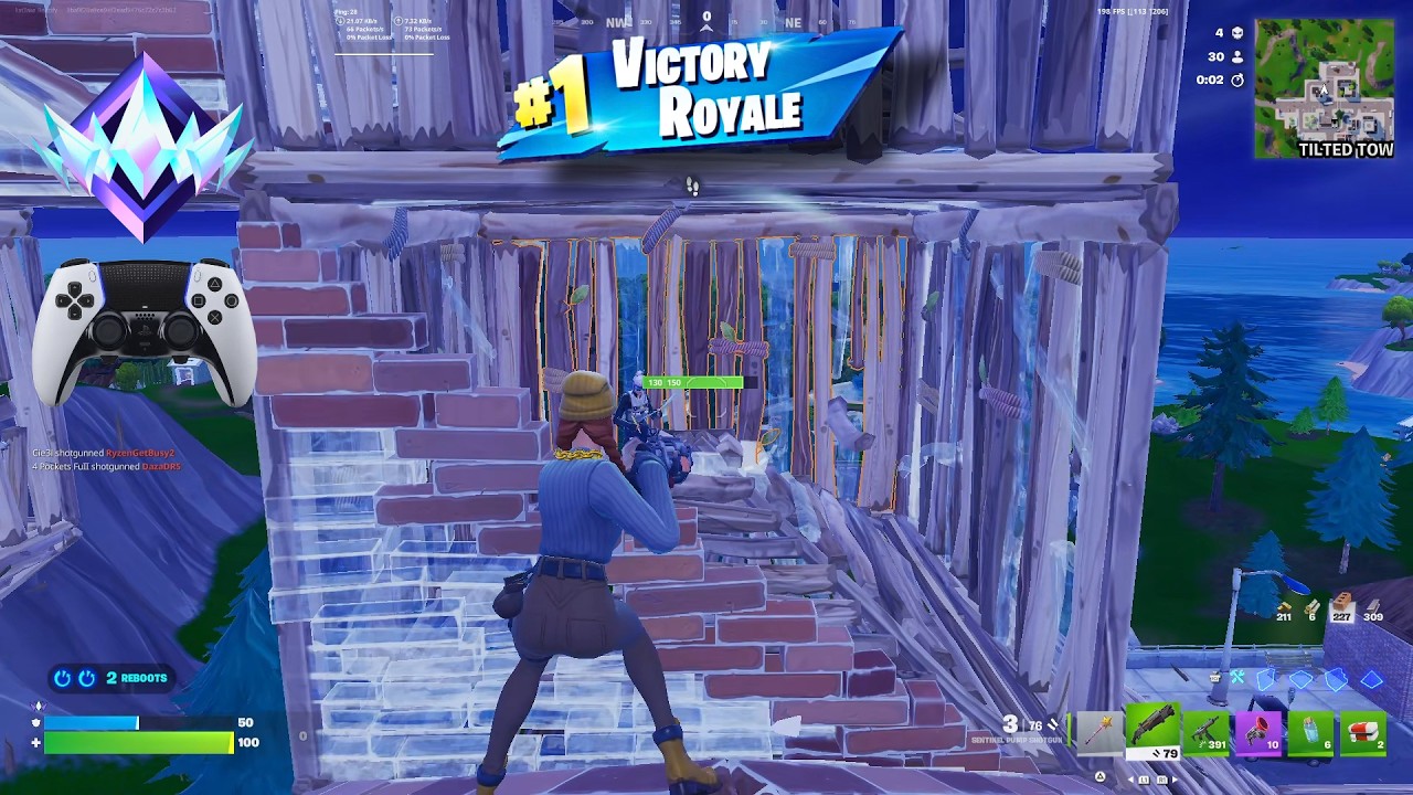 Fortnite Unreal Ranked Reload | Геймплей на PS5 с контроллером