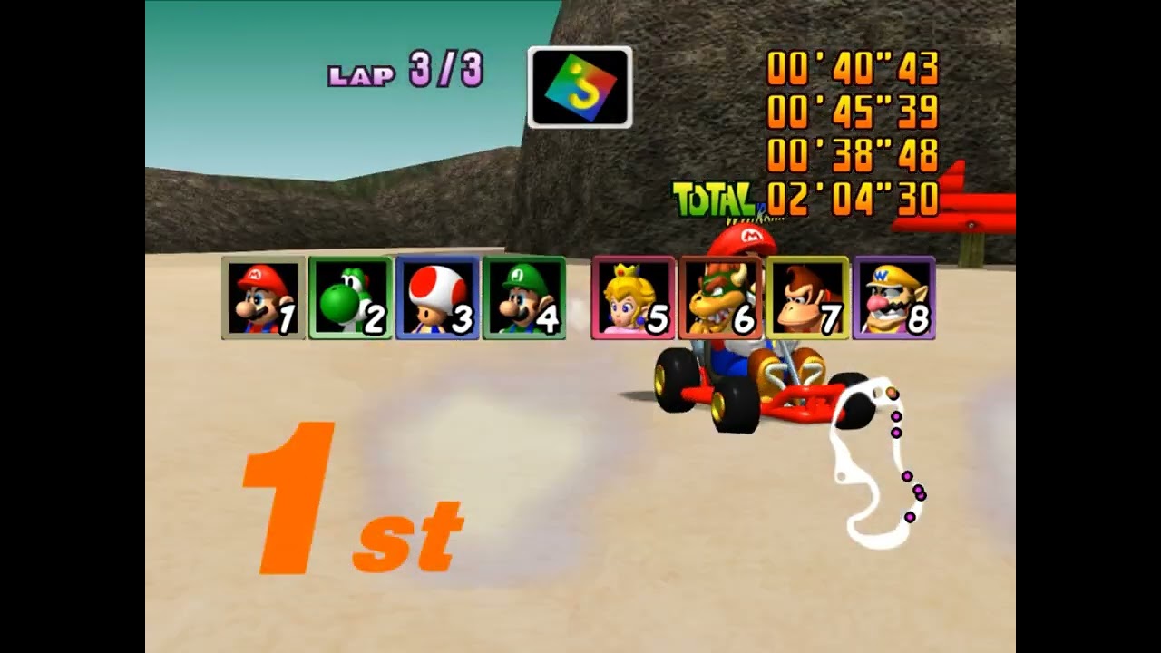 Mario Kart 64 HD [Resolución 4:3] 150cc All Cup