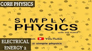 CORE SCIENCE:ELECTRICAL ENERGY 2