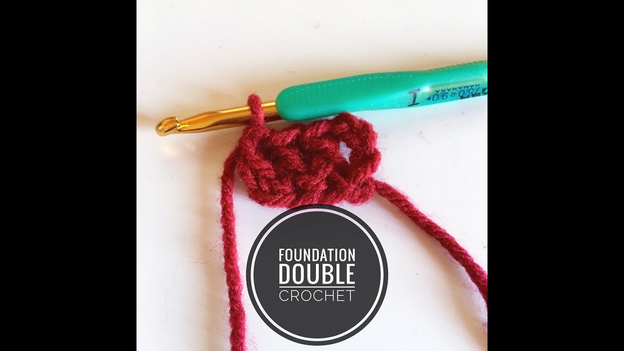 Tutorial 22 How to foundation double crochet (US) fdc YouTube