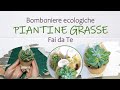 Piante grasse│BOMBONIERE ECOLOGICHE Fai da Te│TUTORIAL│i Quattro Elementi - Naturalis Solutio