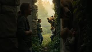 A Sweet Moment in the Carpathians – Romania🐻🤰👶