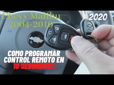 Video: ¿Cómo se programa un llavero para un Chevy Malibu 2007?