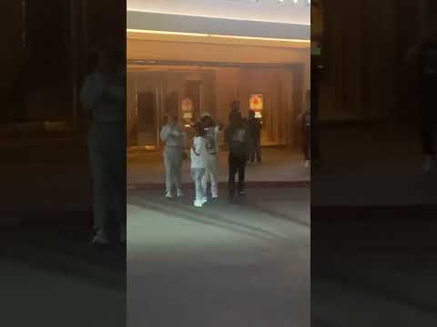 Messiah the great was spotted coming out palms casino in Las Vegas Nevada