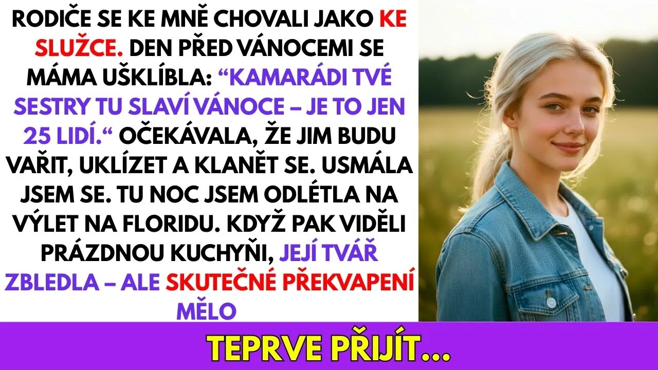 „Zruš si zítřejší plány. Sára pořádá večeři pro důležité lidi, musíš vařit.“ Přesně tohle mi máma řekla den před Štědrým dnem, když jsem balila kufr na Floridu, kde jsem měla podepsat největší...