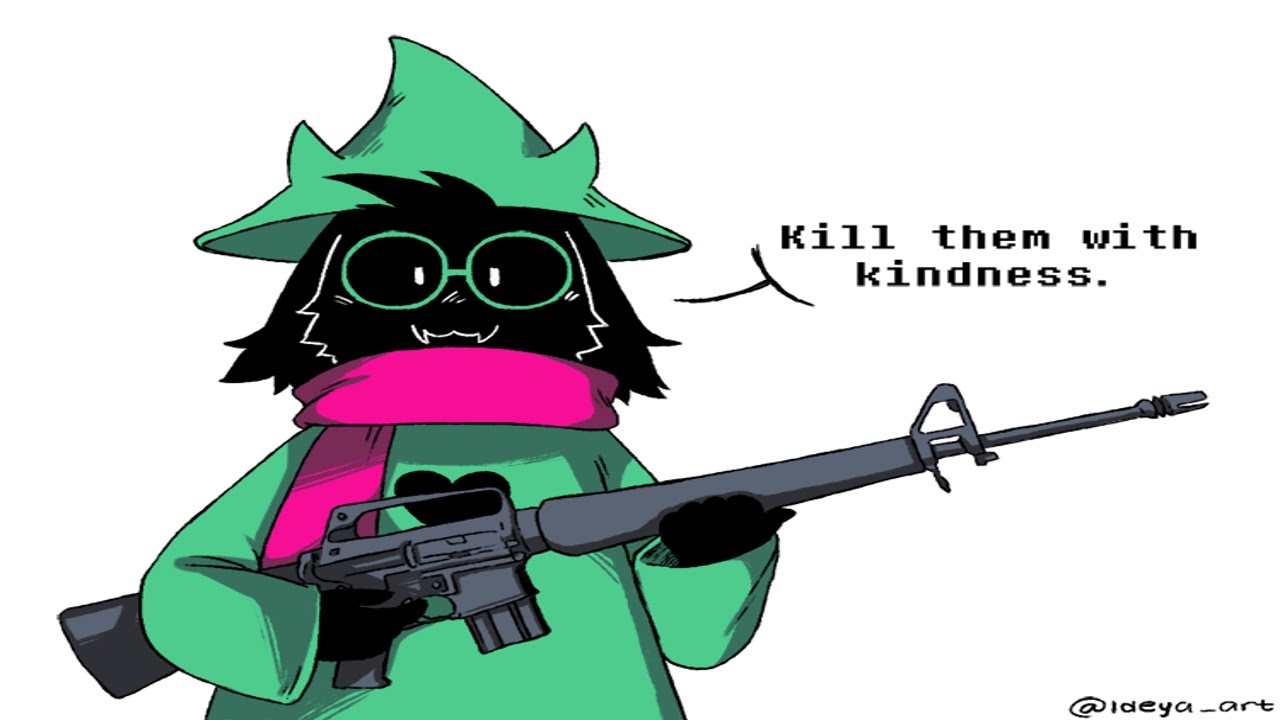 Queen but Ralsei brought a gun (mod) - YouTube