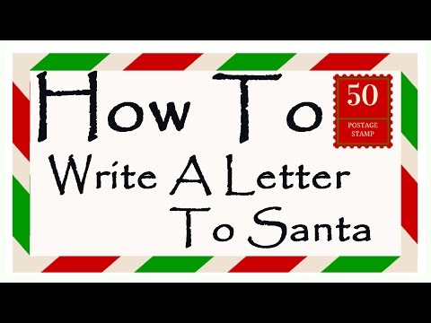 Como escrever uma letra a Santa