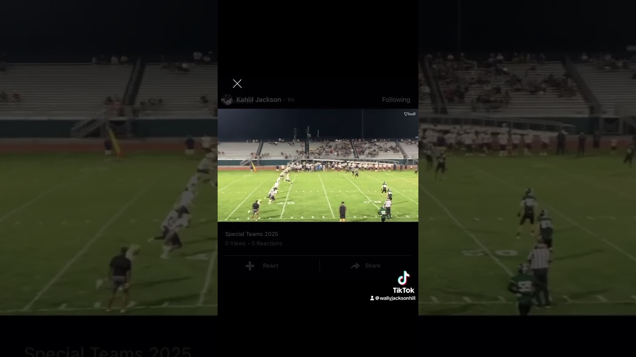 Update: C/O 27 Kahlil Jackson Special Teams 24/25S 17 tackles, 1strip fumble, 2 fumble recoveries 