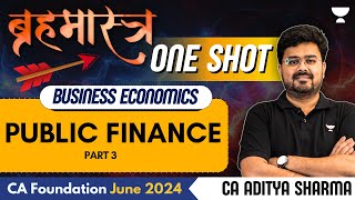 Public Finance | Part 3 | Business Economics | CA Foundation June 2024 | CA Aditya Sharma