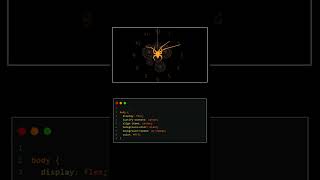 Spider Clock Animation 🕷️⏰ | Crazy Coding Creativity #shorts #frontendcourse