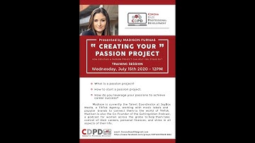 Creating Your Passion Project