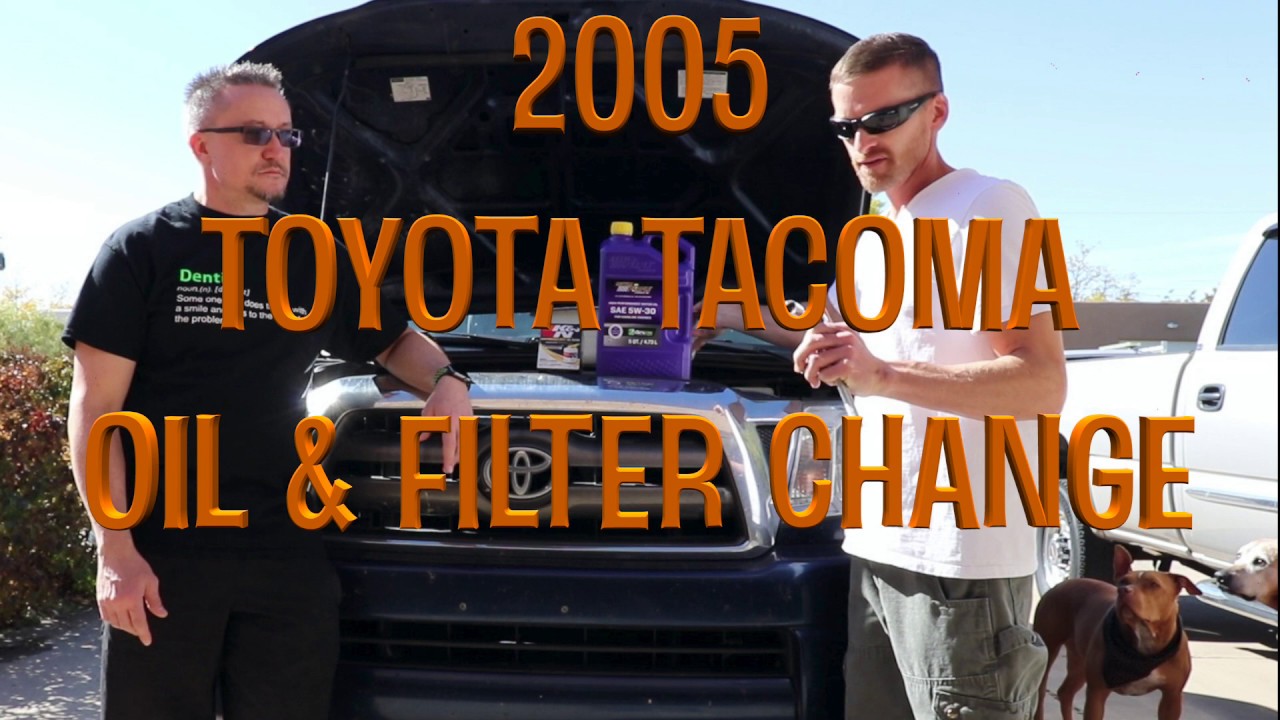 2005 Toyota Tacoma oil & filter change - YouTube
