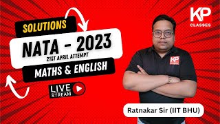 NATA 2023 Exam Paper SOLUTION | General Aptitude Questions Solution  | KP Classes