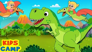 Dinosaur Song For Kids 🌴🦕 | KidsCamp Nursery Rhymes