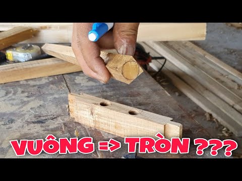 Video [Mộc Mưc Mẹo] Làm Tròn Thanh Gỗ Vuông Bằng Máy Phay... - youtube