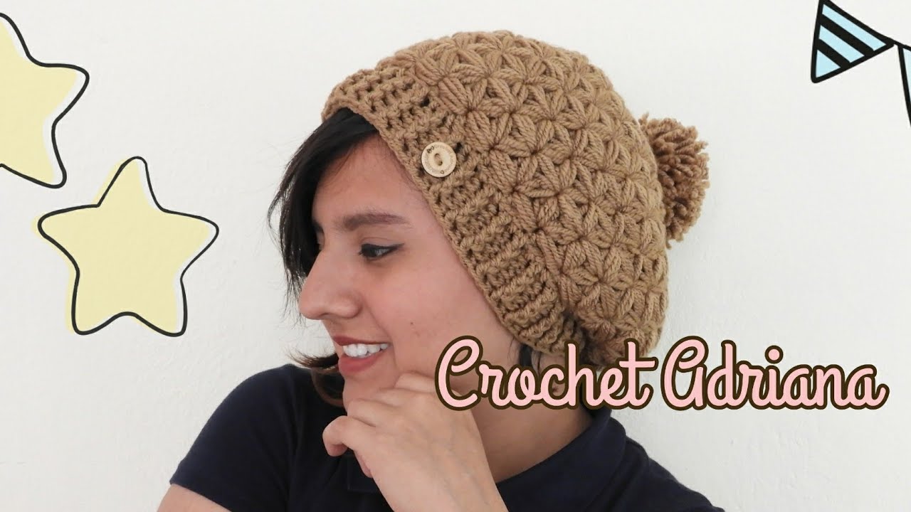 Gorro Jazmín crochet / Punto Jazmín