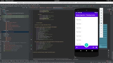 Material Design  || Android Bottom App Bar + FAB