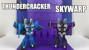 Transformers War for Cybertron Earthrise Thundercracker and Skywarp Unboxing and Review