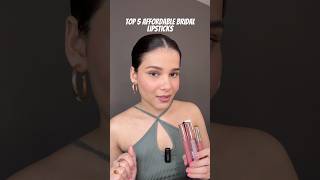 5 Affordable bridal lipsticks #bridallipstick #liquidlipstick #affordablelipstick #lipswatch