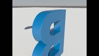 Letter B Voronoi Shatter with Bullet Physics