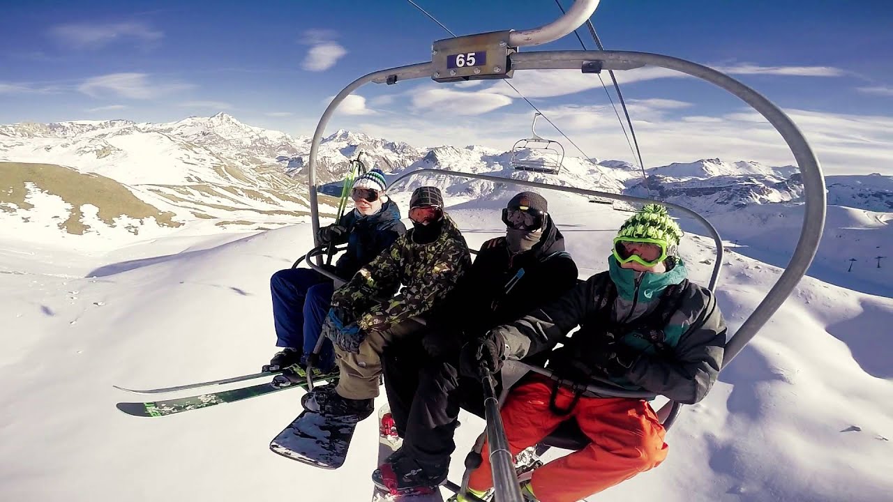 Skiing & Snowboarding in Val Claret, Tignes 2015/2016 - YouTube