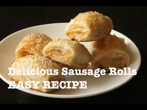 How to Make Sausage Rolls from Bread - Sausage Roll Recipe. 