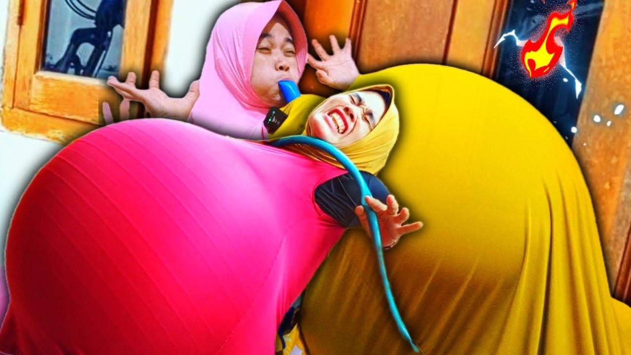 KAGETT...!!! ASTAGA...KETIDURAN PERUT MEMBESAR BALON JUMBO MELETUS DORRR