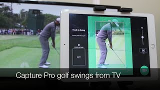 Record pro swing from TV for comparison analysis - Best Golf Aid Analyzer Swing Profile