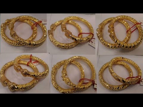 22k gold bangle designs || latest gold bala designs with price and weight || gold bangles