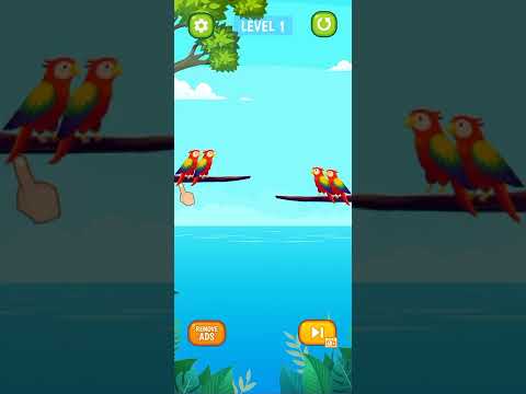 Bird Sort Puzzle: 🐦🦜Level #1 Gameplay (Android, iOS) #Youtube Shorts #PlayGo!