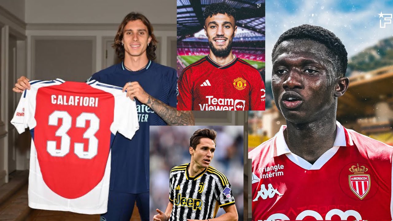 Calafiori signe à Arsenal,lamine camara se rapproche de monaco,mazraoui vers man united ⚪️🔴