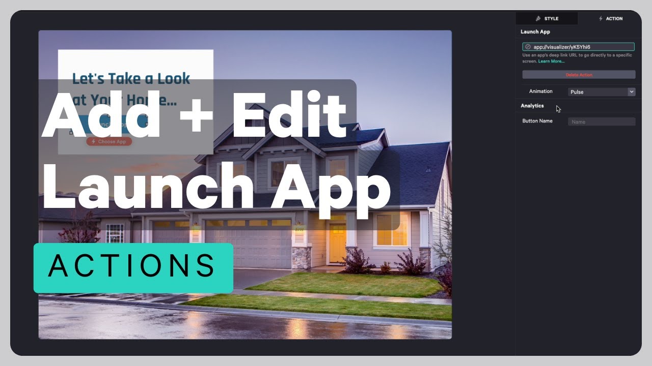 Adding and Editing a Launch App Action - YouTube