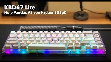 KBD67 Lite con Drop Holy Pandas V2 lubricados Typing Sounds
