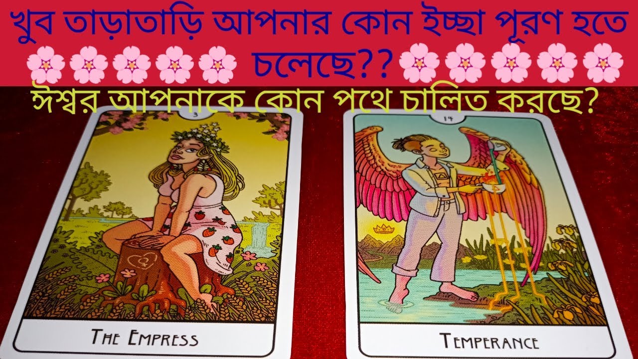 কোন কোন ইচ্ছেগুলো আপনার জীবনে পূরণ হতে চলেছে?? pick a card 🔮। Tarot card reading 🃏